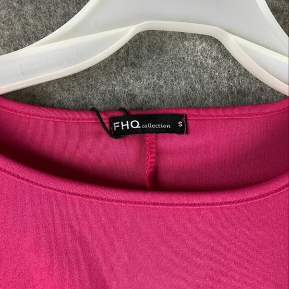 FHQ Collection Dress Small Women's NWT Pink Long Polyester Adults S - Picture 2 of 6